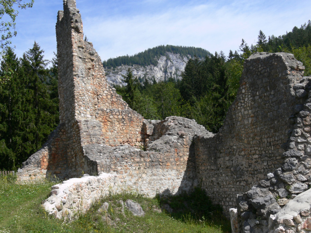Zcenina hradu Wolkenstein