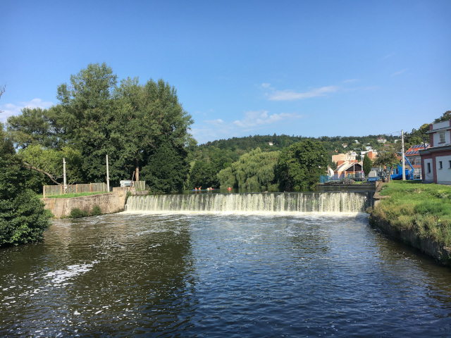 Svratka River in Brno-Komn