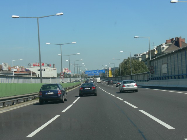 A23 ped sjezdem Grtel