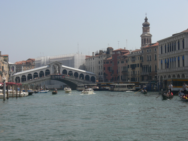 Velký kanál a Ponte di Rialto