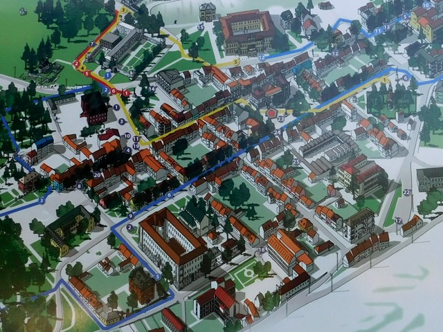 Mapa centra Cetinje