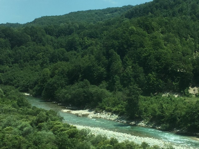 Řeka Tara před Mojkovac