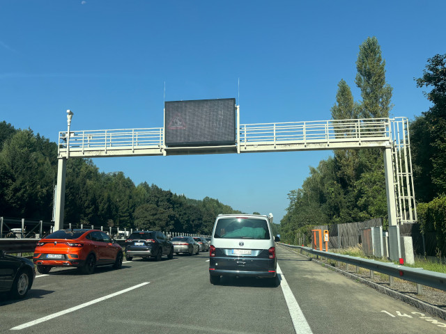 Dopravn zcpa na A10