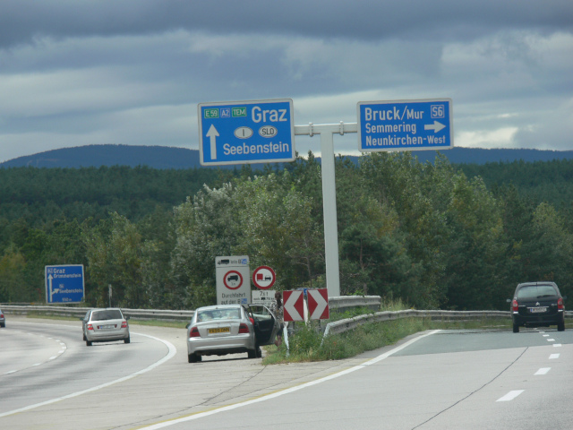 Sjezd na S6 Semmering-Schnellstrae