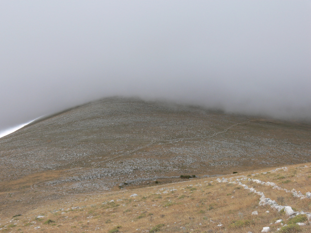 Sedlo mezi Monte Calvo a Calvello