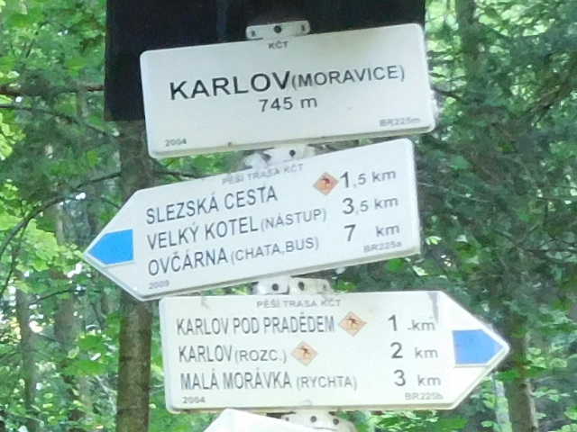 Karlov - Moravice (745 m)