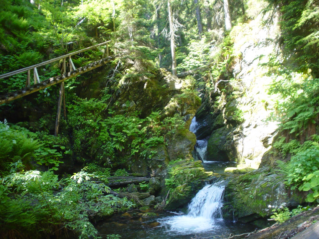 Waterfalls on the Bl Opava River