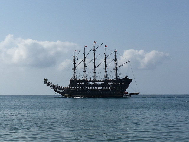 Pirate tourist ship