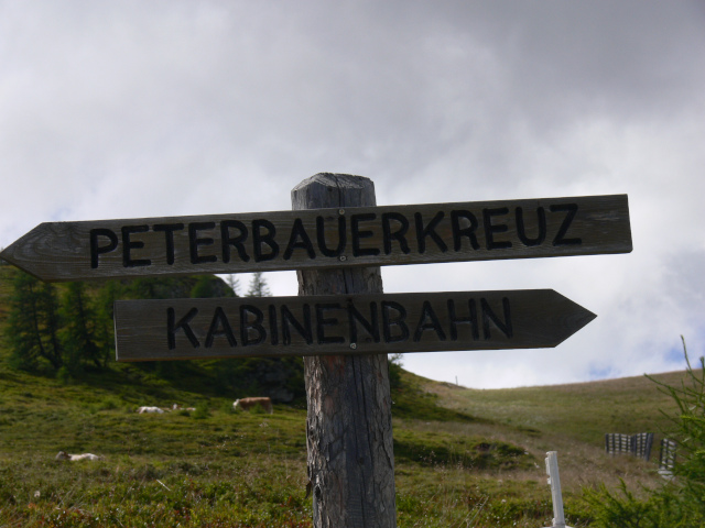 Rozcestnk pod Peterbauerkreuz