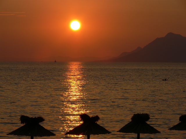 Sunset over the Adriatic Sea