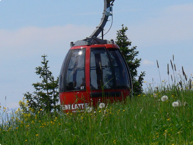 Gondelbahn Steinplatte