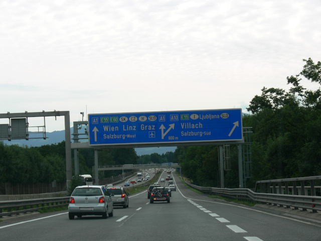 A1 před Salzburgem