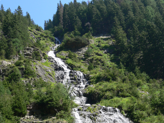 Vodopád na přítoku Riesachbachu