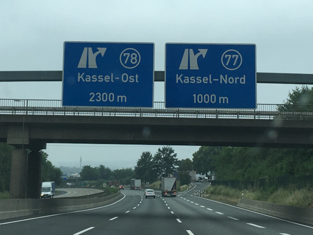 Dálnice A7 před Kassel