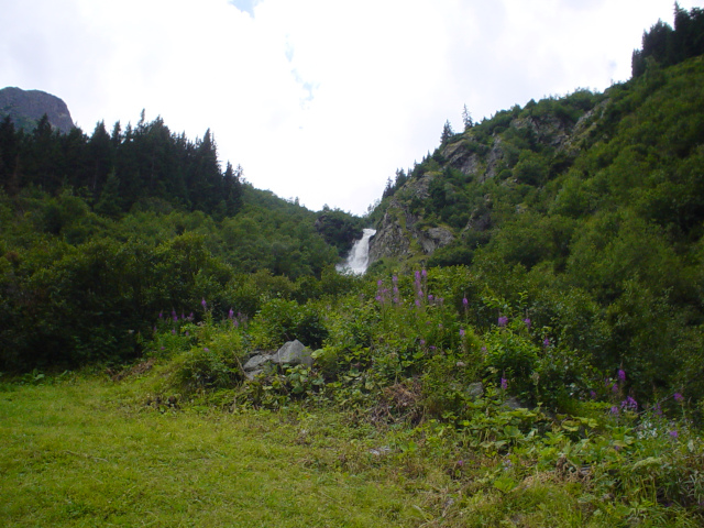 Vodopd na Lussbachu