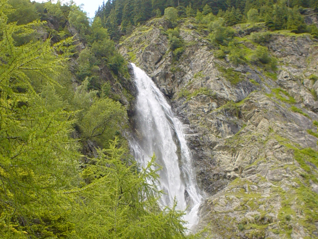 Vodopd na Lussbachu