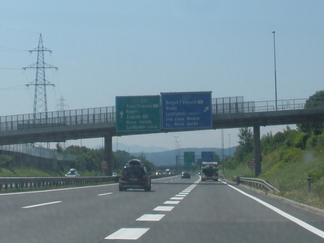 Dálnice A1 před Ljubljana