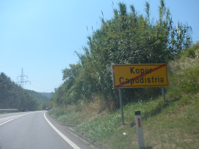 Výjezd z Koperu