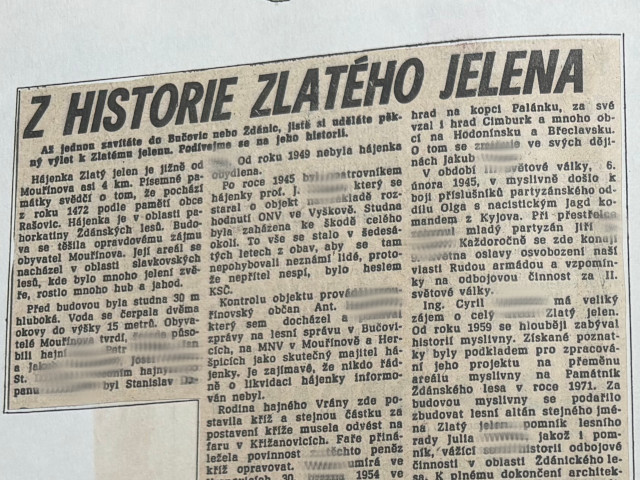 lnek Z historie Zlatho jelena