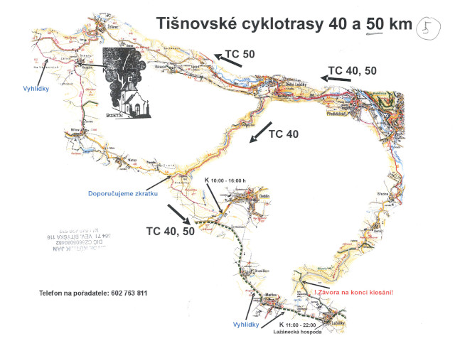 Tinovsk cyklotrasy